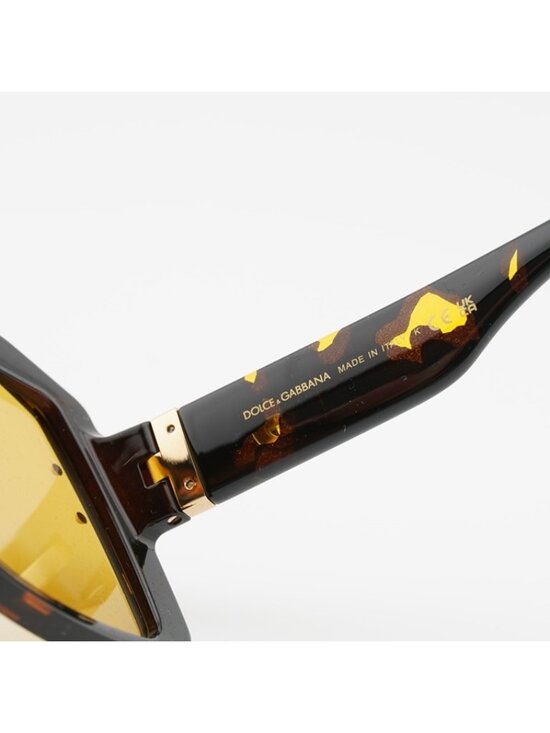 Dolce & Gabbana DG6205 612/85 Sunglasses Yellow Havana Square Frame main image 8